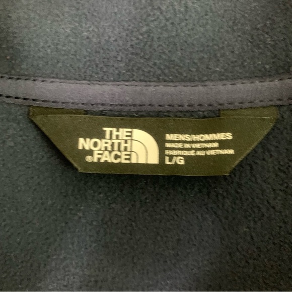 The north face Mens blue ribbed fleece lined full zip jacket L - Picture 5 of 8